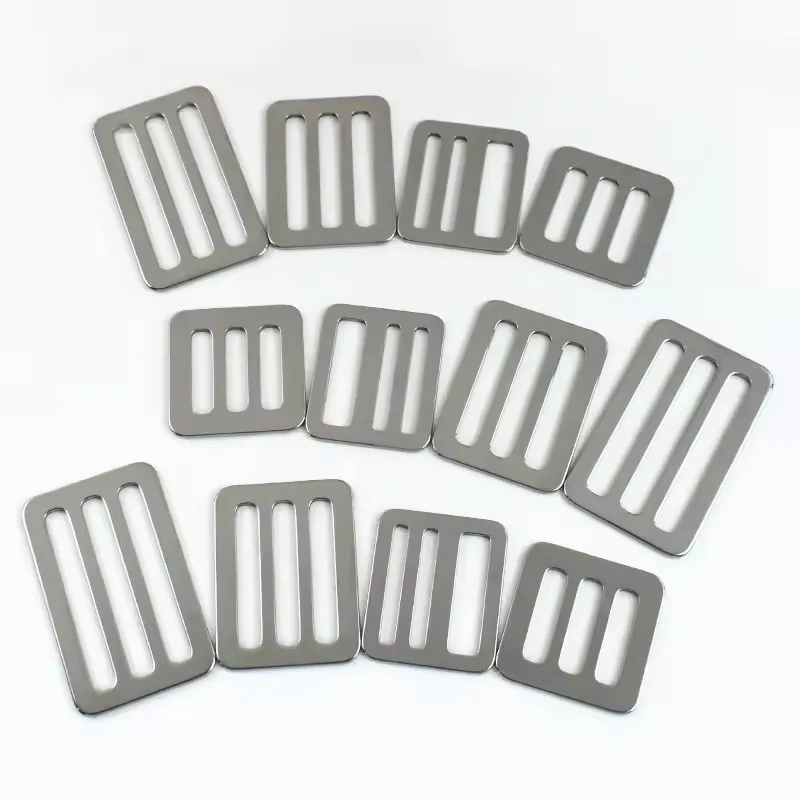 

10P 26-50 мм швейное кольцо из нержавеющей стали с пряжкой, ремень для сумки, трехскользящий слайдер, металлическая застежка, лямка, петля для рюкзака, крючок, аксессуары «сделай сам»