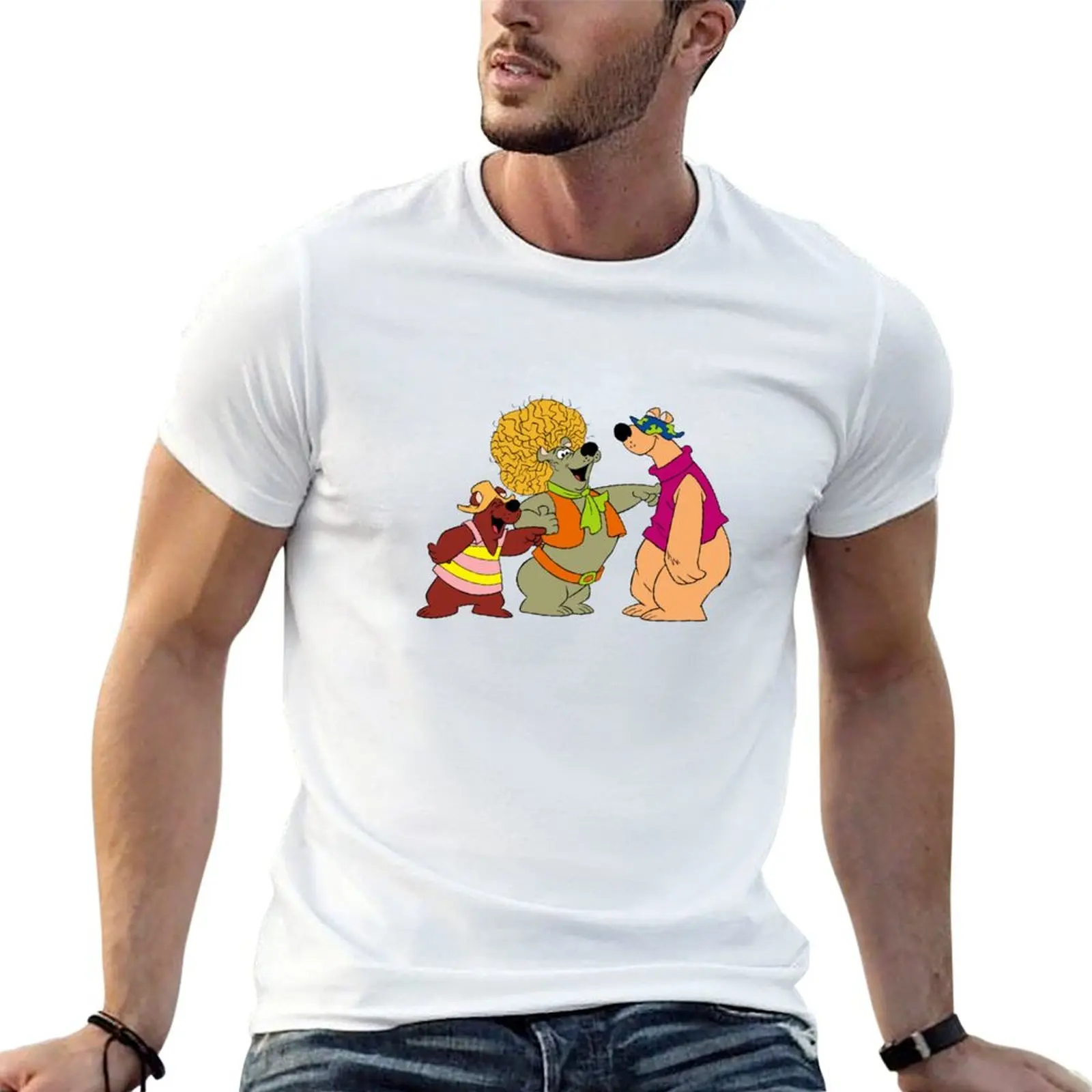 Hair Bear Bunch T-Shirt Summer Sports Quick Dry T-Shirt