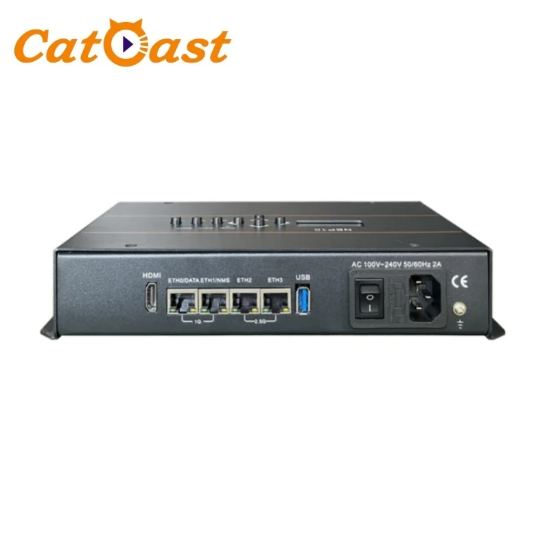 Transcodificador de vídeo e áudio IP gateway grátis suporta protocolos SRT HTTP HTTPS UDP RTP RTSP HLS garantia de 1 ano