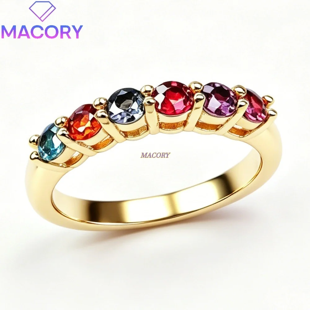 Fashion natural Spinel Ring S925 Sterling Silver  Vibrant Colors Suitable for Everyday Wear and Layering Valentine's Day Gift