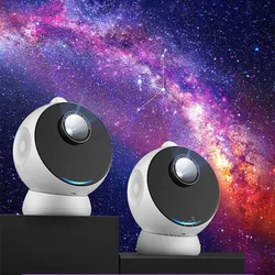 Projetor Galaxy 12 em 1 Projetor de céu estrelado com luz noturna 360 °   A lâmpada giratória do planetário Bluetooth alto-falante presentes do miúdo decoração do quarto