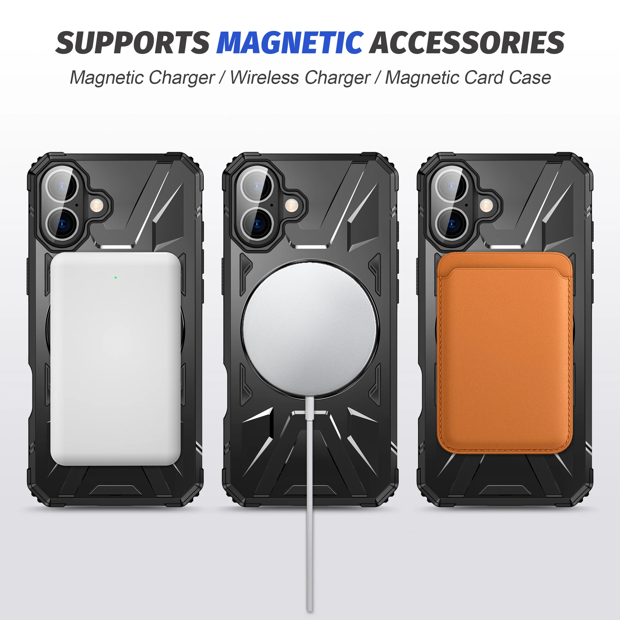 Armadura giratoria plegable funda con soporte para Iphone 17 Pro Max Air 16 Plus Iphone17 Pro Iphone16 accesorios para teléfono