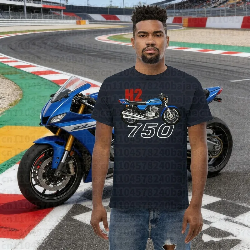 

25-26 летняя уличная быстросохнущая дышащая футболка Kawasaki из 100% хлопка с принтом, мужская и женская тонкая удобная мотоциклетная футболка