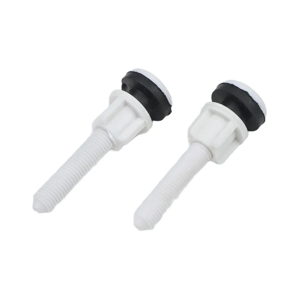 For 2 Pack Plastic Toilet Seat Fastening Bolts with Washers for Replacing Worn or Damaged Hinge Hardware Components