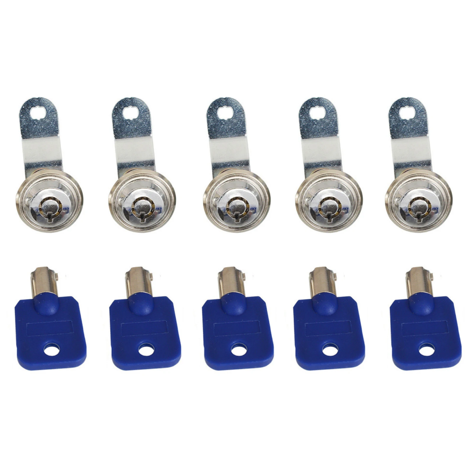 5PCS Cam Lock 27mm Length For Pinball Machine Arcade Cabinet Door Cupboard Lock Iron Gate Wooden Door Lock W/ 5 Keys