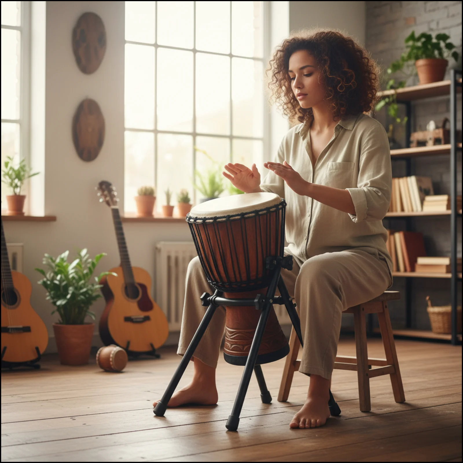 

Комплект из 3-х частей для держателя джембе: портативные многофункциональные аксессуары для инструментов, крепление для концертов и практики