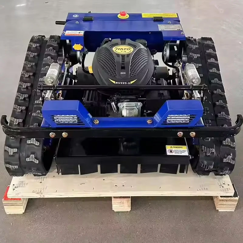 15HP L جزازة روبوت صغير قاطع غاز عرض القطع 800 مللي متر/1000 مللي متر/1200 مللي متر التحكم عن بعد الزاحف جزازة العشب