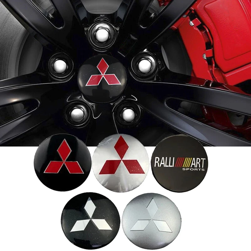 Car Wheel Center Stickers Tire Hub Caps Badge for Mitsubishi ASX Lancer Pajero Outlander Eclipse Galant Ralliart Accessories