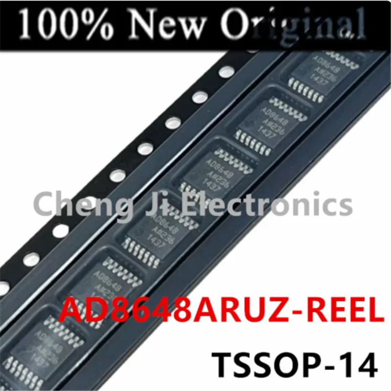 

10/20PCS/Lot AD8648ARUZ、AD8648ARUZ-REEL、AD8648A、TSSOP-14、Rail-to-Rail Amplifierswith Shutdown Option chip