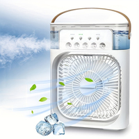 Multifunctional Humidifier Fan Five-hole Refrigeration Spray Desktop Fan Desktop USB Small Air Conditioning Mini Electric Fan