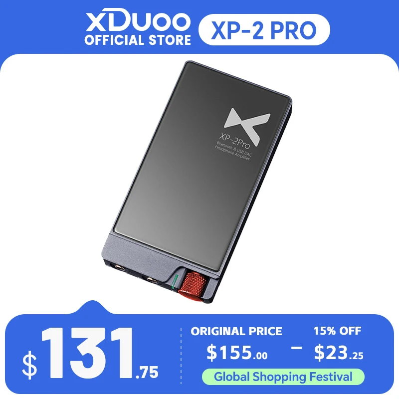 XDuoo XP-2 Pro Bluetooth USB ЦАП AMP ESS9018K2M CSR8675 XP2 PRO Портативный усилитель для наушников-декодер