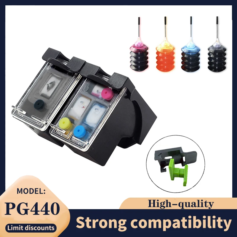 pg 440 cl 441 refillable Ink Cartridge For Canon PG-440 CL-441 Pixma MG3640 TS5140 4280 MX438 518 378 MX438 Printer