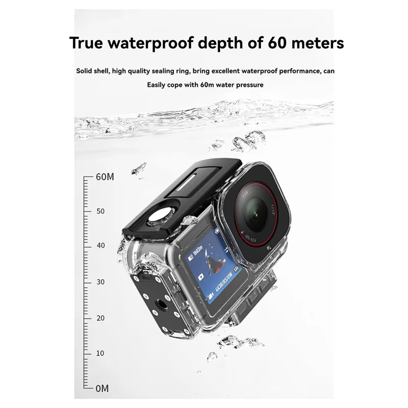 ABGN لـ DJI Action 5Pro غطاء مرشح المياه للغوص/4/3 ملحقات غطاء العدسات