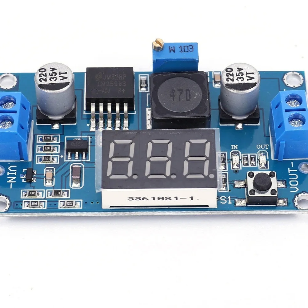 DC-DC Adjustable Step-Down Voltage Regulator Module with Digital Voltmeter Display for Input 2.5V-40V Output 1.25V-37V 3A