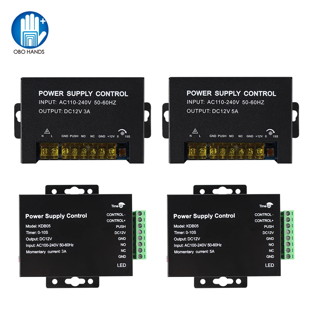 DC 12V 5a 3a Uitgang 110-240V Ac Toegangscontrole Voeding Controller Schakelaar Adapter Voor Thuis Deursloten Video Intercom Systeem