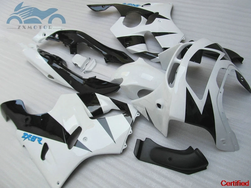 

Комплект обтекателей мотоцикла для Kawasaki Ninja 1994 1996 1997 ZX6R, комплекты обтекателей из АБС-пластика ZX 6R ZX636 94-97, белые кузовы