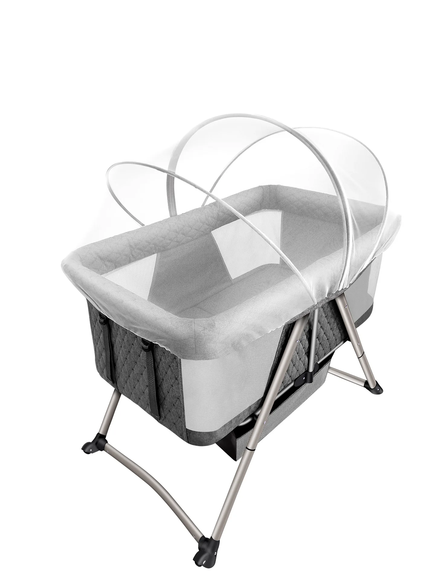 Indoor And Outdoor Play Fence Portable Crib, Foldable Cross Children's Cradle Wholesale Custom