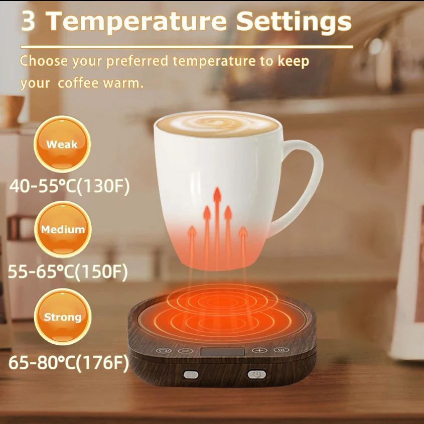 110V/220V Coffee Mug Warmer Cup Heater Hot Tea Makers Timing Heating Pad Warmer Coaster Electric Hot Plate Coffee Heater 36W