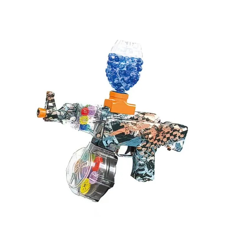 AK47 Electric Splatter Gel Ball Toy Gun Burst Water Polo Gun 5000 ze światłem do gier zespołowych na świeżym powietrzu Zabawki dla nastolatków Prezenty