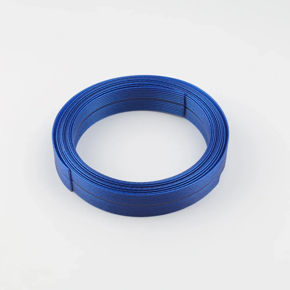 Audiocrast 99.998% 실버 도금 하이파이 오디오 스피커 케이블, 플랫 하이엔드 스피커 케이블, 오디오 애호가, F1409B