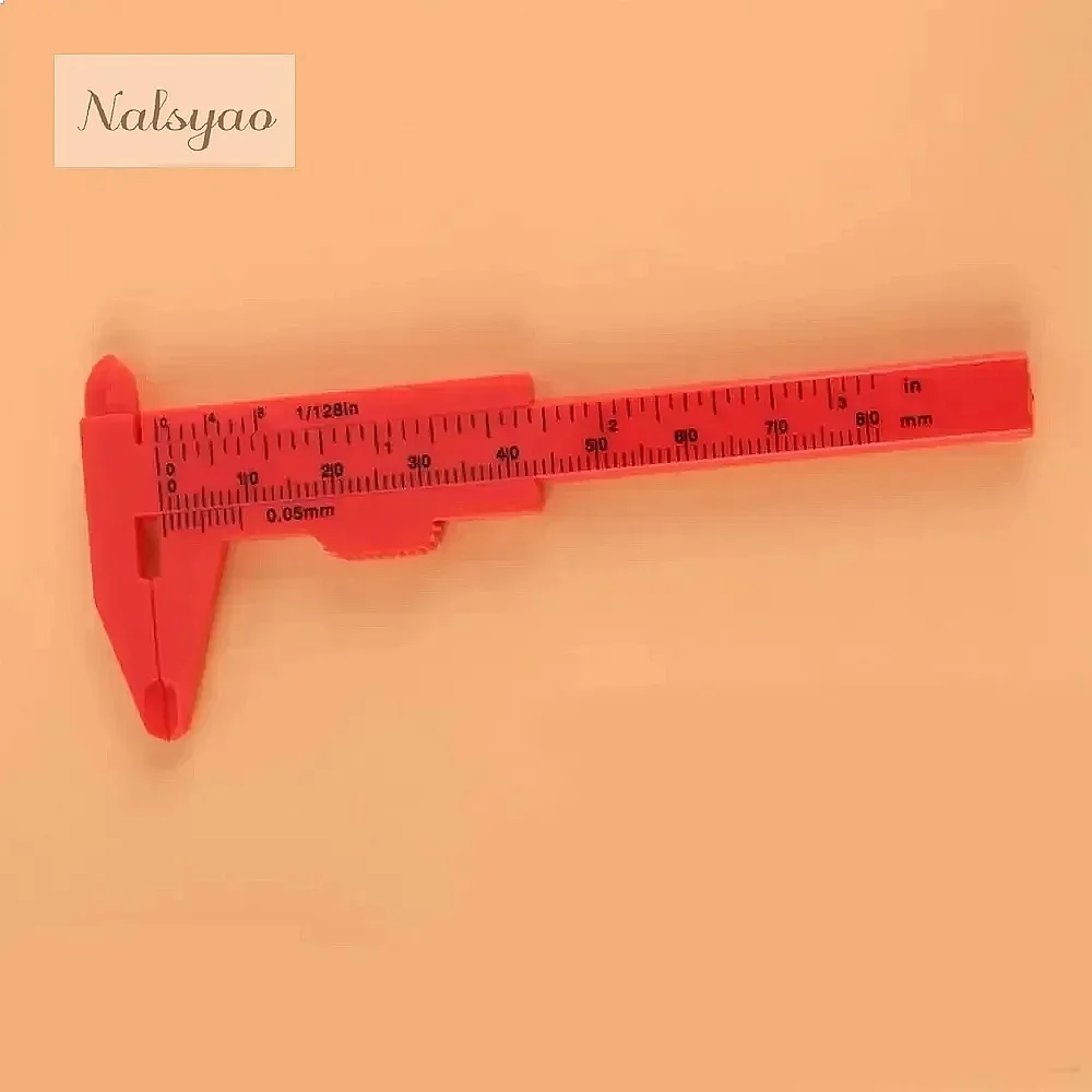 Portable 80mm Plastic Eyebrow Measuring Vernier Caliper Tattoo Microblading Ruler Permanent Makeup