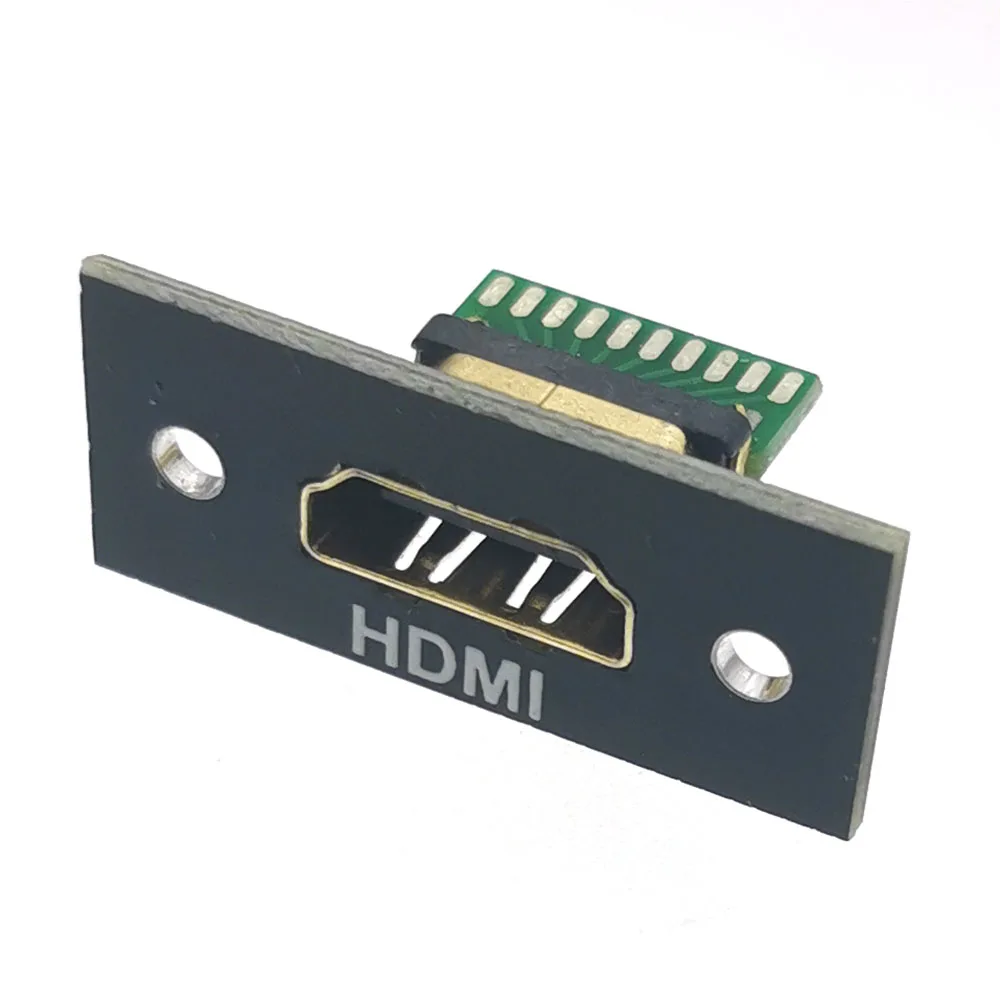 1szt Kompatybilna żeńska płytka testowa HDMI z otworem mocującym śrubę 19Pin 19P Port gniazda złącza z płytą testową PCB Typ A