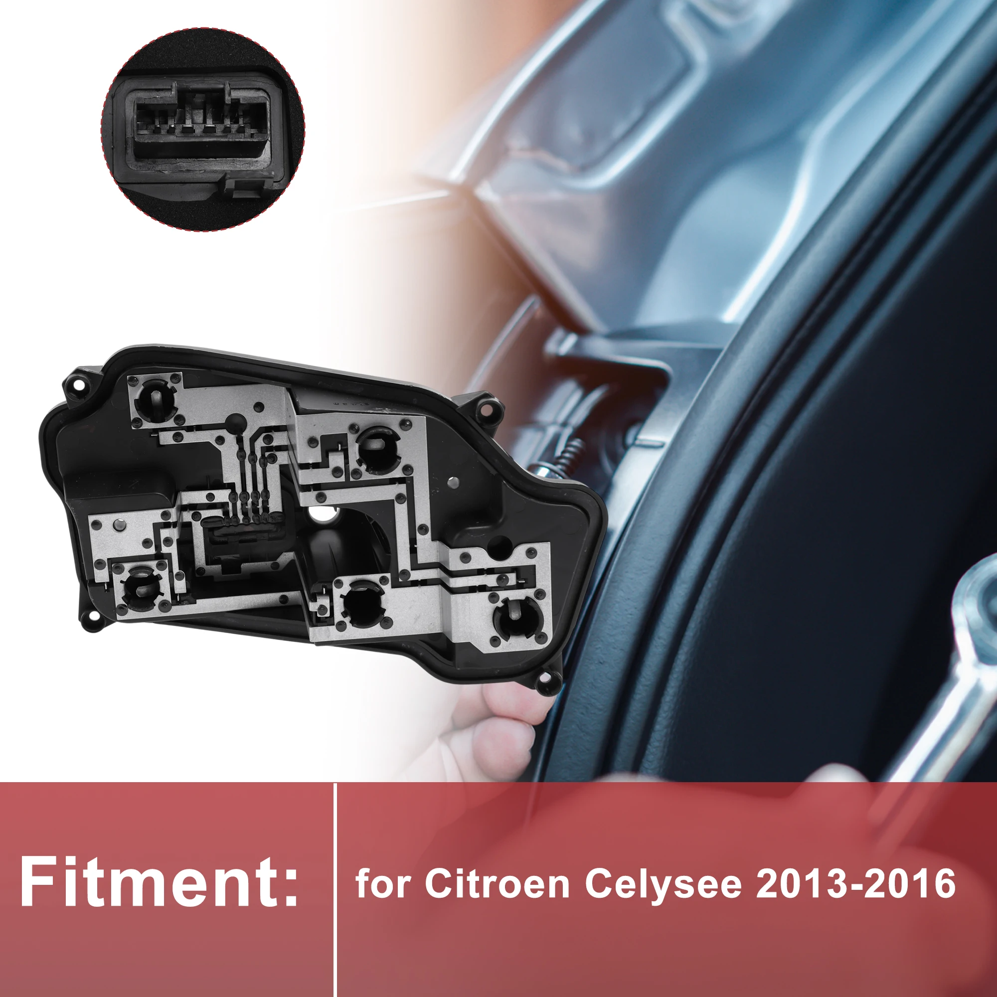 

UXCELL 1 шт. левый разъем заднего фонаря для Citroen Celysee 2013-2016, разъем лампы