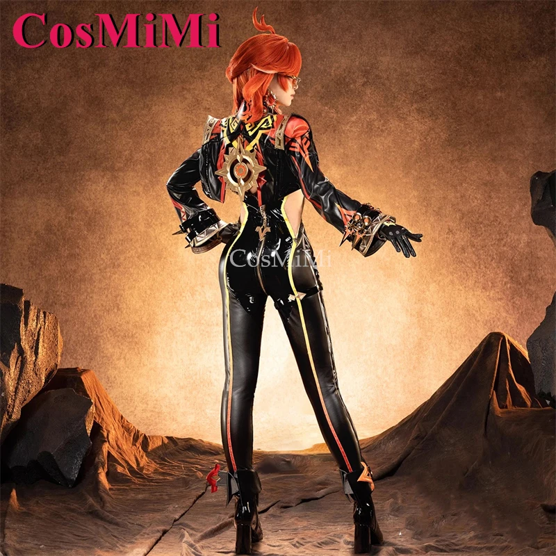 CosMiMi Game Genshin Impact Mavuika Cosplay Costume Gorgrous Elegant Battle Uniforms Carnival Party Role Play Clothing S-XL New