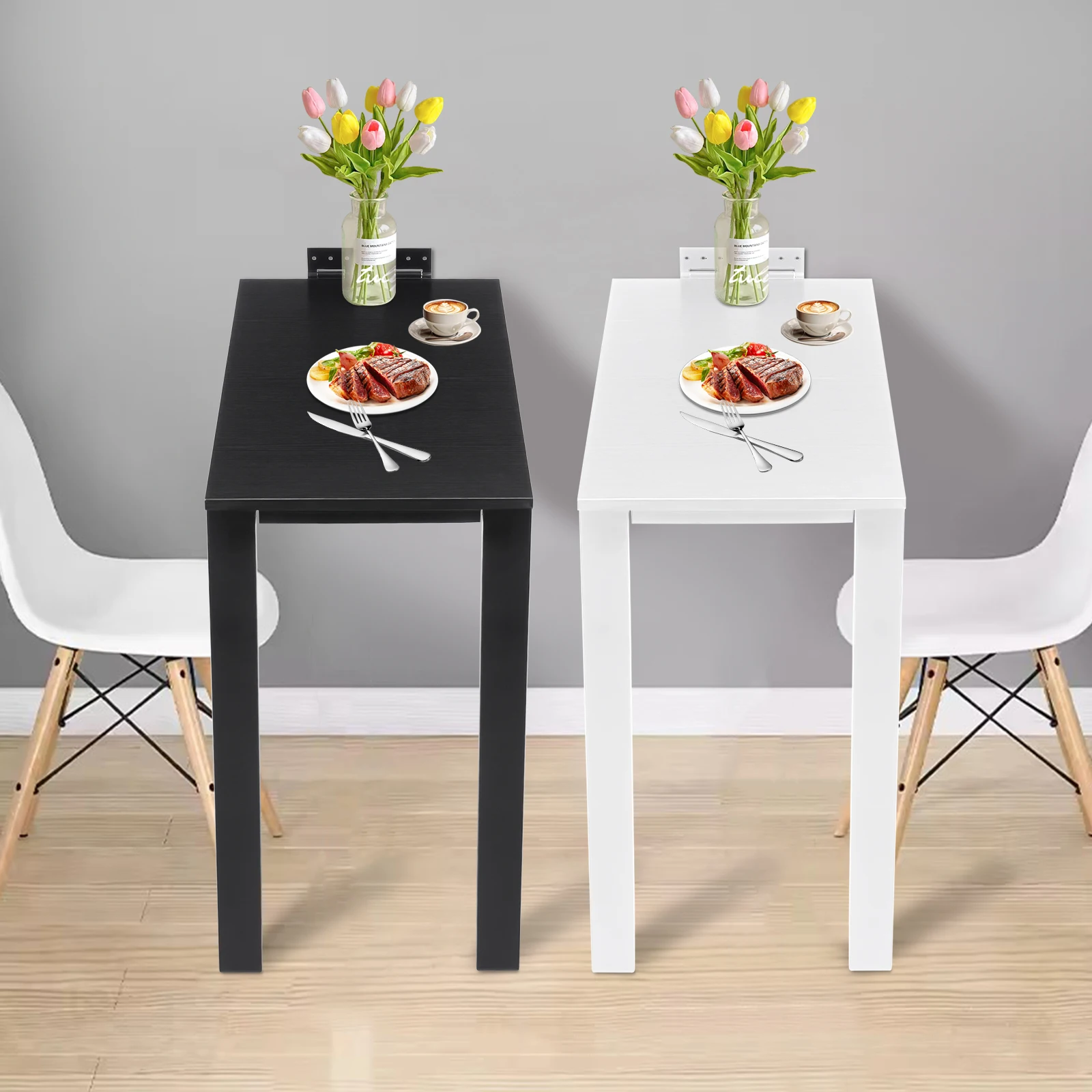 

Modern L-Shape Folding Table Folding Dining Table Wall Mounted Folding Table