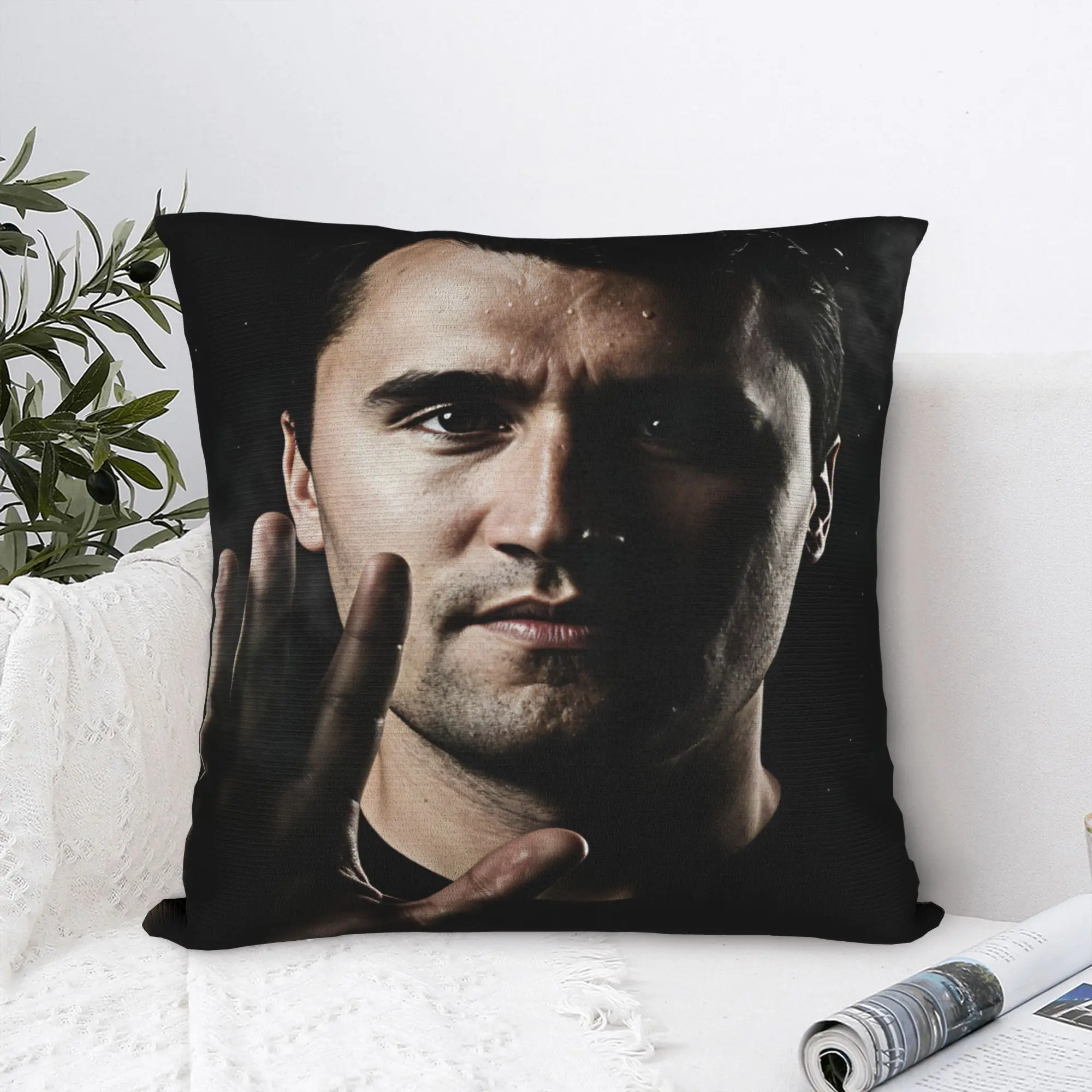 Charlie Kirk Dark Smoke Funny Meme Pillow Case  Square Pillow Cover Fashion Pillowcases For Living Room Bed Chair
