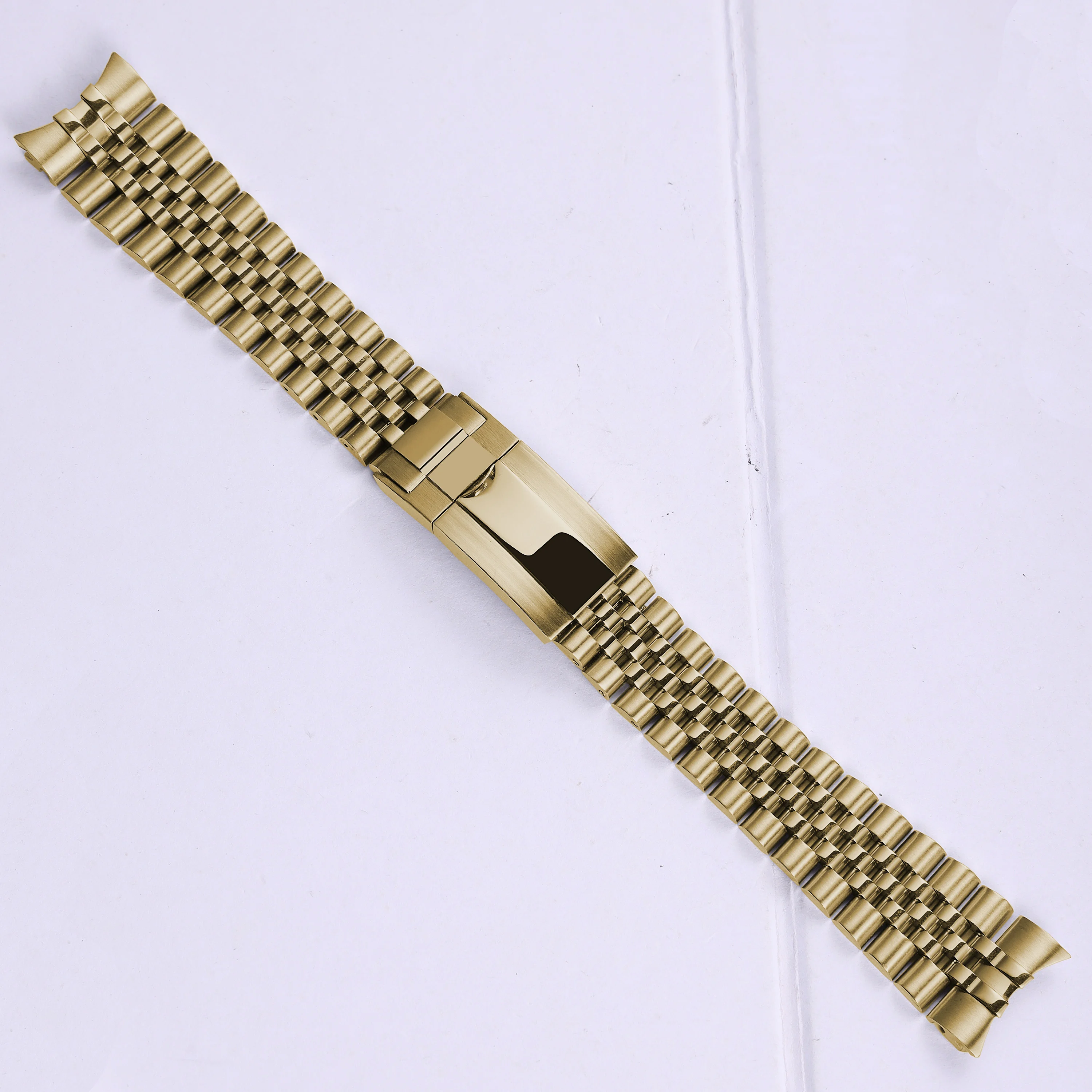 20mm Watch Band For Rolex Oyster Perpetual Date Seiko NH35 Submariner Case Stainless Steel Watch Strap Jubilee Bracelet