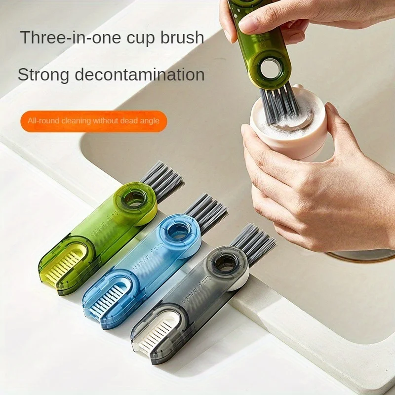 Solid Color Multifunctional Brush, Insulated Cup Brush, Cleaning Cup, Water Cup Mouth, Milk Bottle, Multifunctional Cleaning Cup
