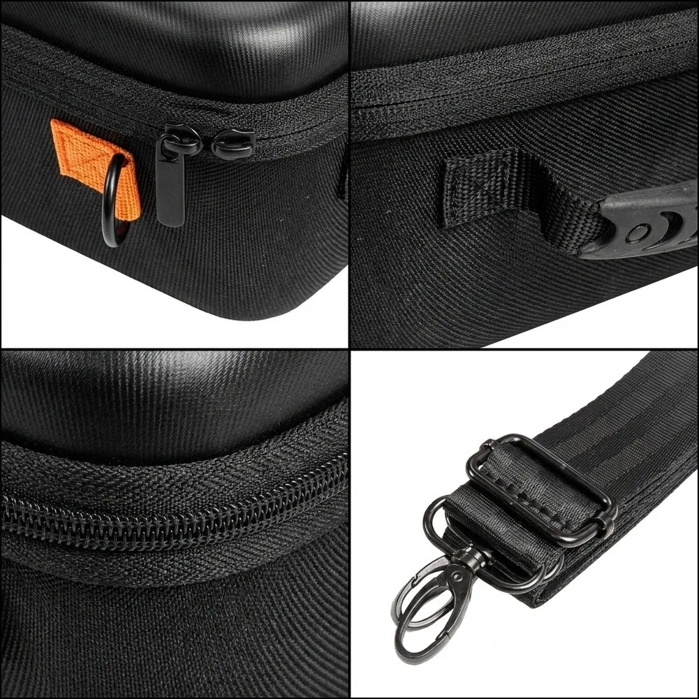 Portable Protective EVA Hard Shell for Case for Blood Pressure Monitor with Internal Elastic Band and Mesh Compartment