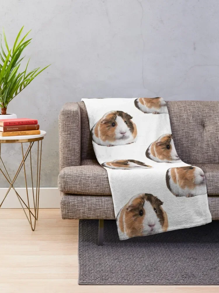 Cute Guinea Pig Throw Blanket Sofa Throw wednesday Blankets