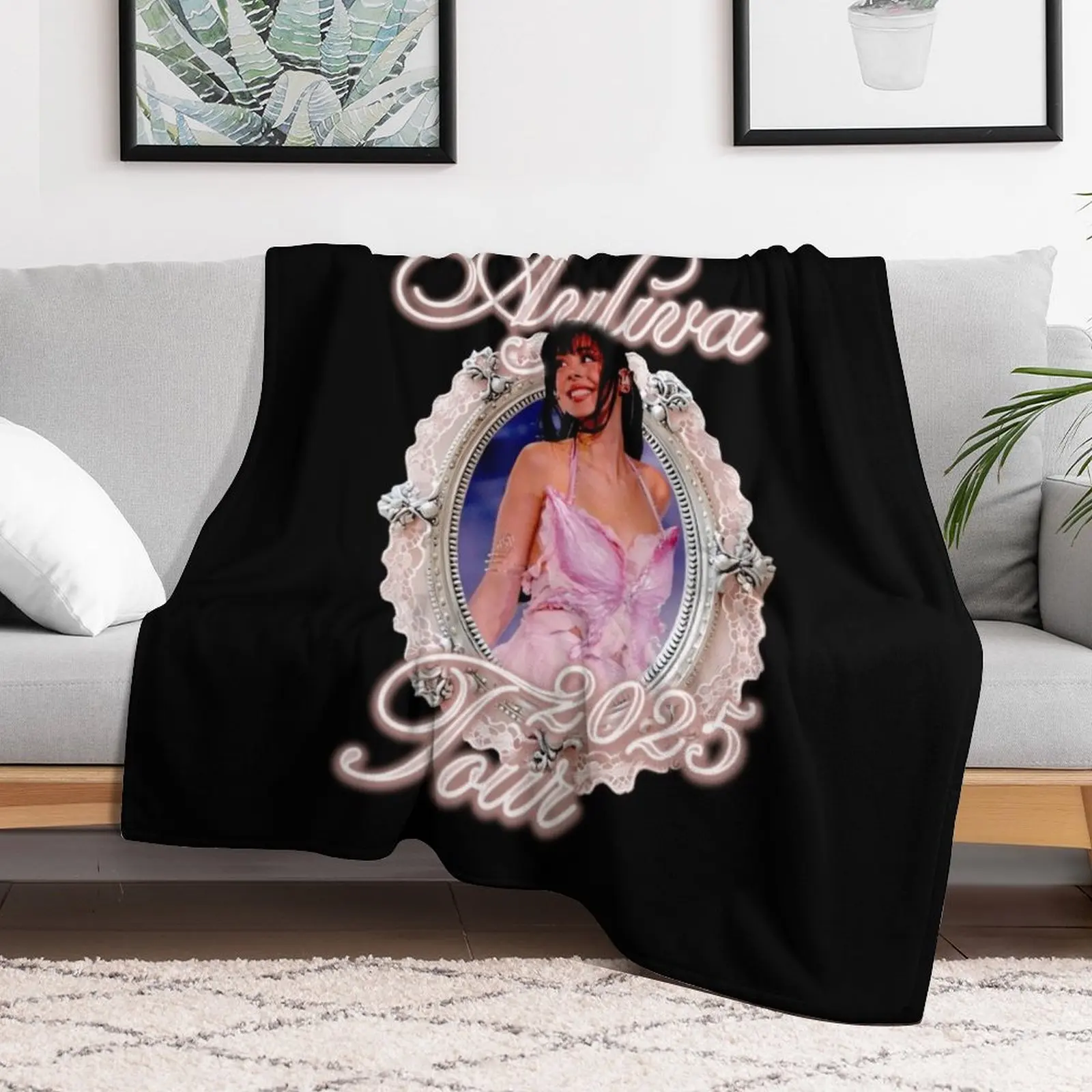 Grunge Style - Die Ayliva Tour 2025 Throw Blanket Year Round Soft Comfortable Blanket for Home