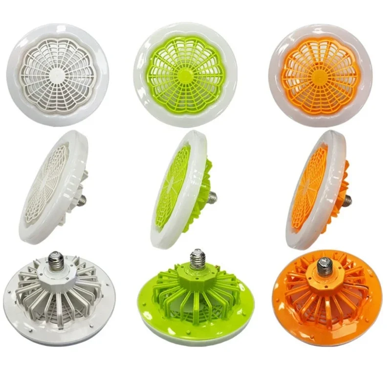 

Intelligent Ceiling Fan Light Electric Cooler Fan, E27 Fan Lamp with Remote Control & E27 Lamp Base for Night Market 896C