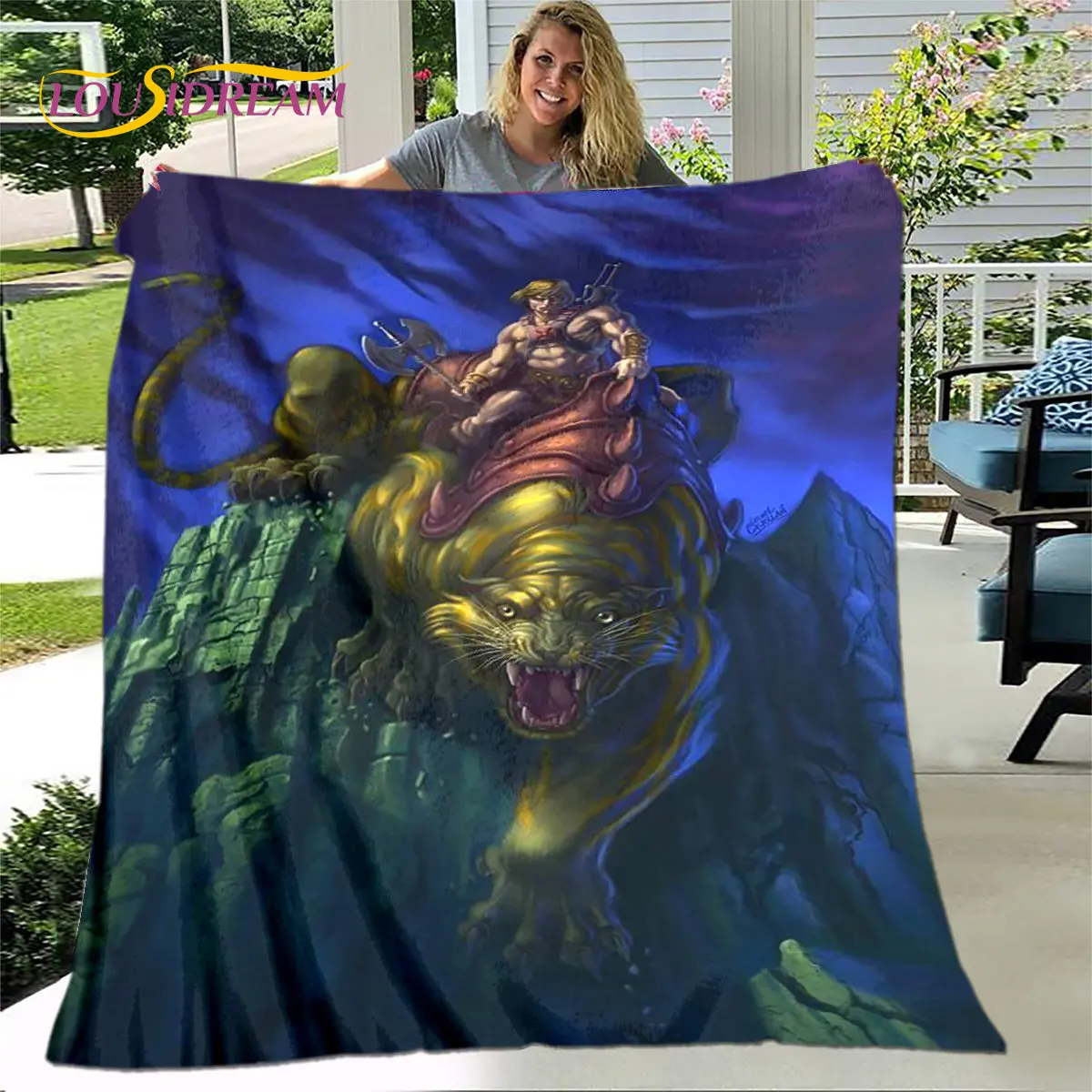 Ông Người Chủ Của Vũ Trụ, Chất Liệu Mềm Mại, Chăn, dép Nỉ Chăn Ném Chăn Cho Phòng Ngủ Phòng Khách Sofa Giường Dã Ngoại Bao