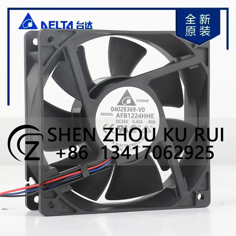 Delta Server Double ball 5V 12V 48V DC 24V 0.45A AC EC 12038 120x120x38MM 12CM frequency converter alarm AFB1224HHE cooling fan