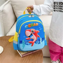 Anti Loss Backpack 2023 New Shark Hard Shell Children's Backpacks Cartoon Trendy Cool Kindergarten Backpacks for Boys and Girls