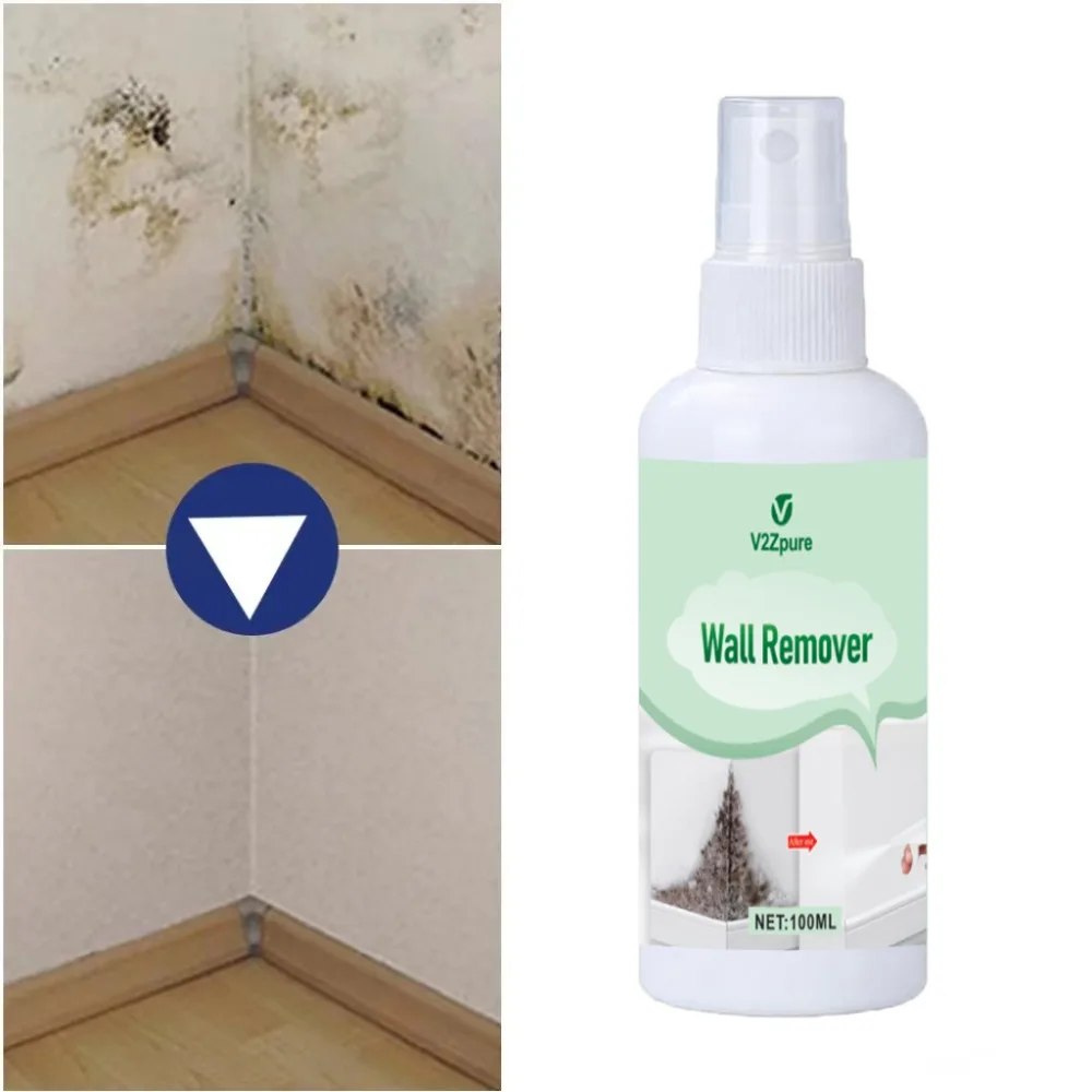 Mould Removal Spray Wall Stain Remover Multifunctional Anti Mold Agent for Bathroom Kitchen Corners Wall Cleaning Mildew Remover
