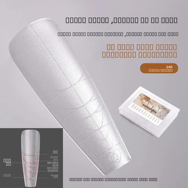 

Ультратонкие типсы для ногтей Sl Sc с длинной лестницей Guine Matte Fine Dog, не нужно резать для маникюрных салонов