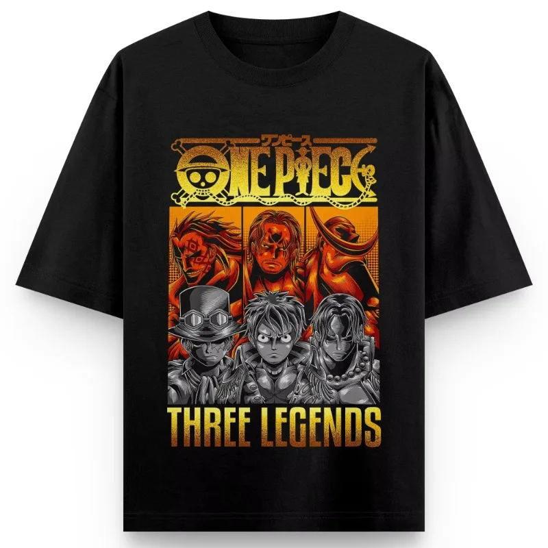 ONE PIECE Surrounding Summer Cotton Short-sleeved T-shirt 2025 Hot-blooded Animation Men's and Women's Sports Breathable T-shirt