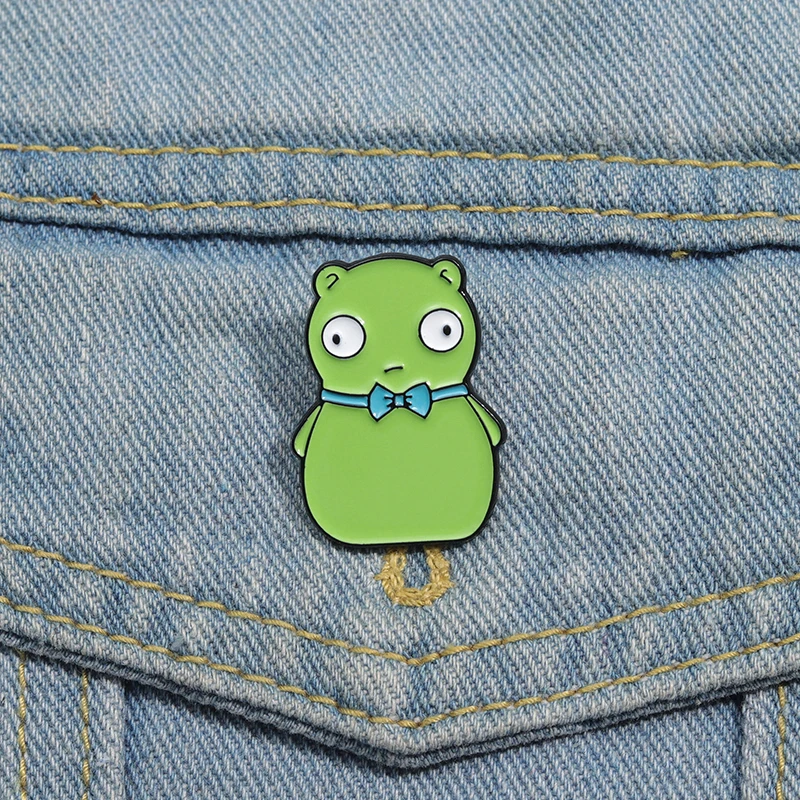 Kuchi Kopi Alien Monster Enamel Pins Custom Brooches Lapel Badges Cartoon Funny Anime TV Jewelry Gift for Kids Friends