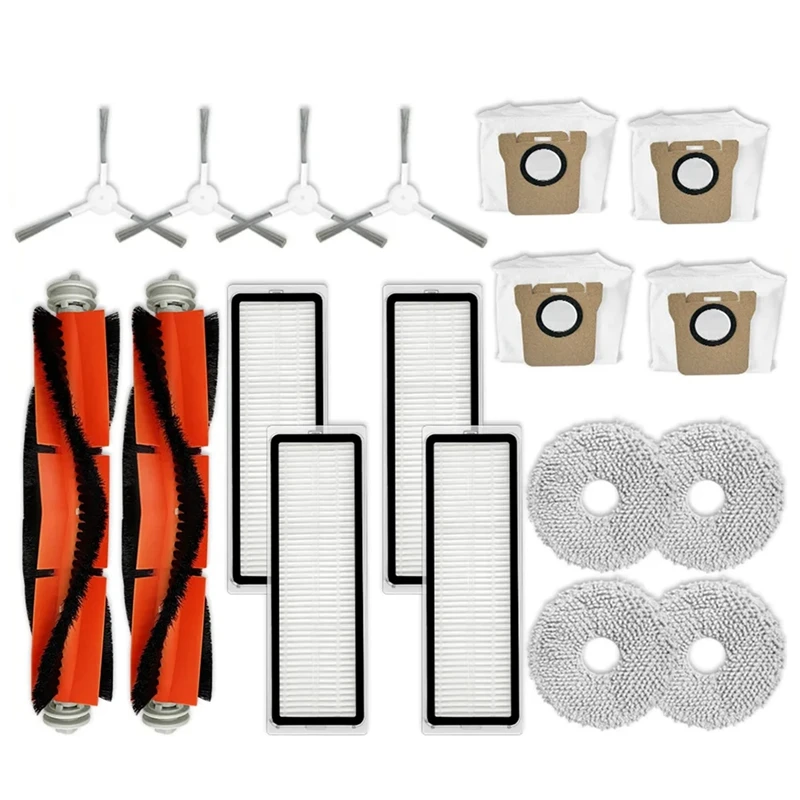 Cepillo Lateral principal, filtro Hepa, almohadilla de fregona, bolsa para el polvo, como se muestra, piezas de repuesto para Robot limpiador Xiaomi C102CN
