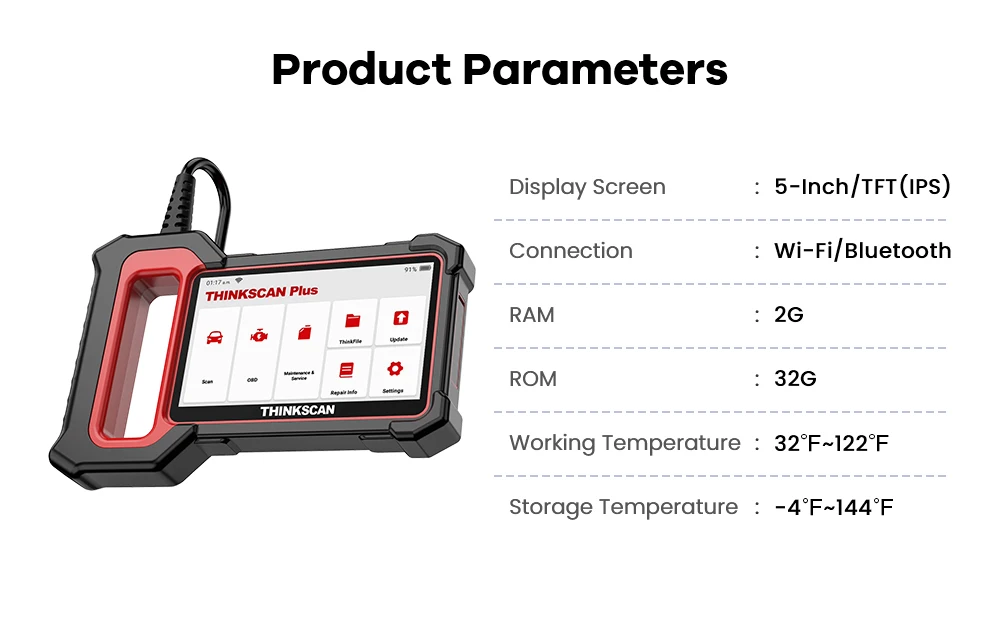 THINKSCAN PLUS S4/S6/S7 OBD2 Car Diagnostic Tools Multi System Scan ABS SRS ECM TCM BCM IC AC Reset Code Reader Auto Scanner