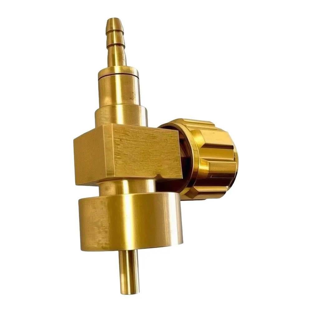Propane Adaptor with For CGA-600 Female Thread and For CGA-200 Male Thread for Direct Connection of 1LB Bottles to Regulators
