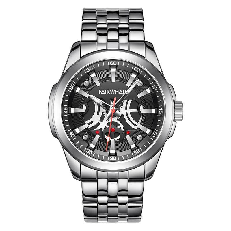 Mark Fairwhale Men's Quartz Watch - Stainless Steel Watchband Alloy Case Fashion Series