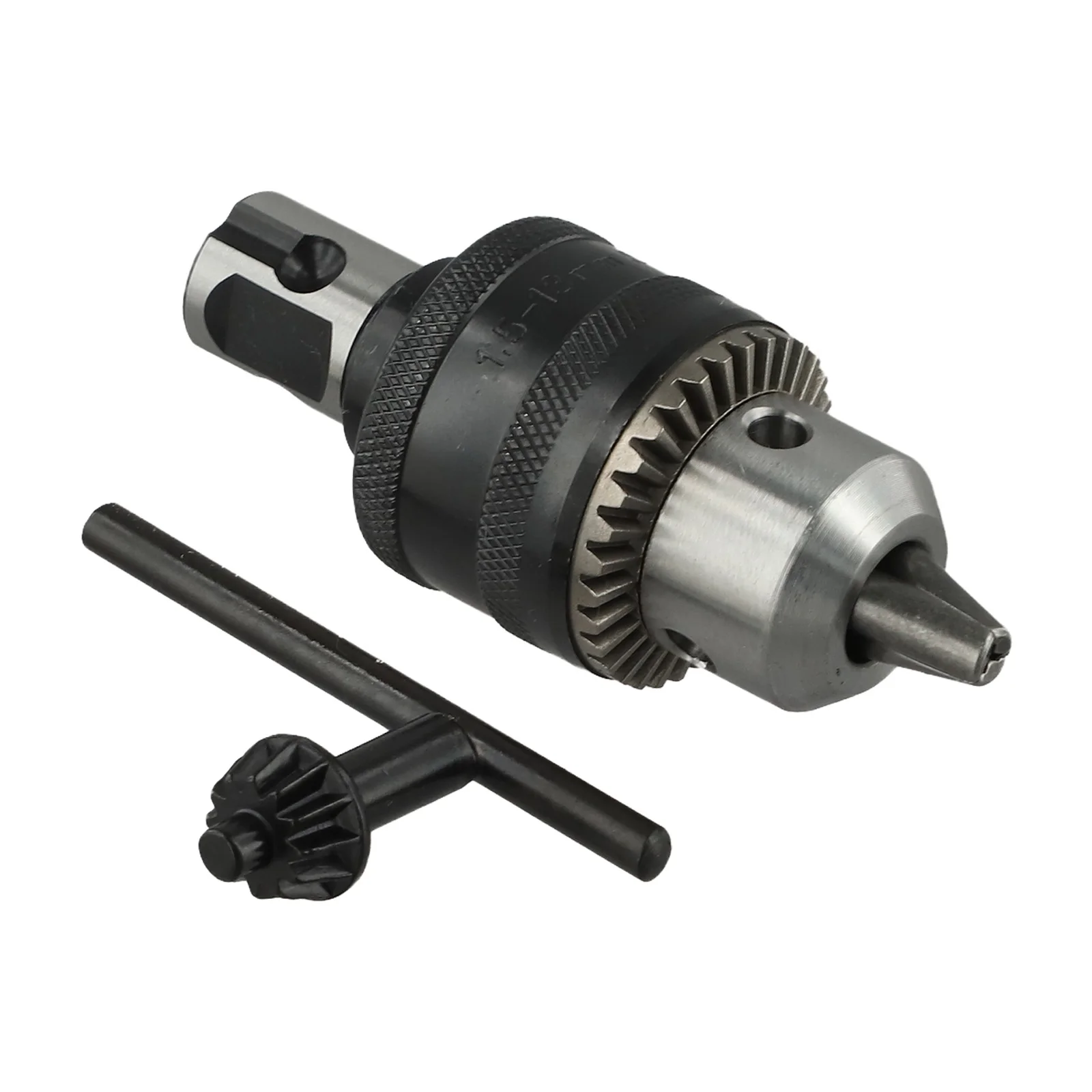 Essential 3/4 Inch to B16 Taper Shaft Magnetic Drill Adapter with Multi Range Clamping and Convenient Key Wrench