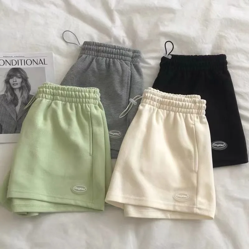 여름 얇은 반바지 여성용 루즈 캐주얼 반바지 한국 스타일 다용도 레깅스 3/4 바지 트렌디