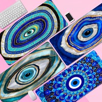 Evil Eye Non-slip Lockedge Office Student Gaming Thickened Large Writing Pad Non-slip Cushion Mouse Pad for PC Mouse Carpet